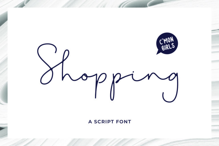 SHOPPING SCRIPT FONT - Andika Fez Modern Display Font